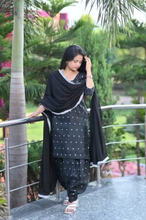 Midnight Grace Black Suit Set