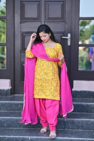 Sunshine Blossom Patiala Suit Set