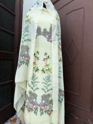 Lemon Shade Crepe Digital Printed Suit Set